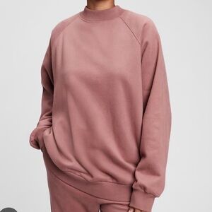 GAP Vintage Soft Mockneck Oversized Sweatshirt